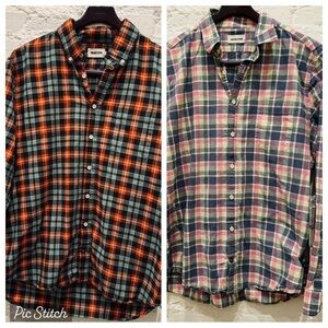 Lot of Taylor Stitch plaid The Jack button down shirts, size 44 / XL